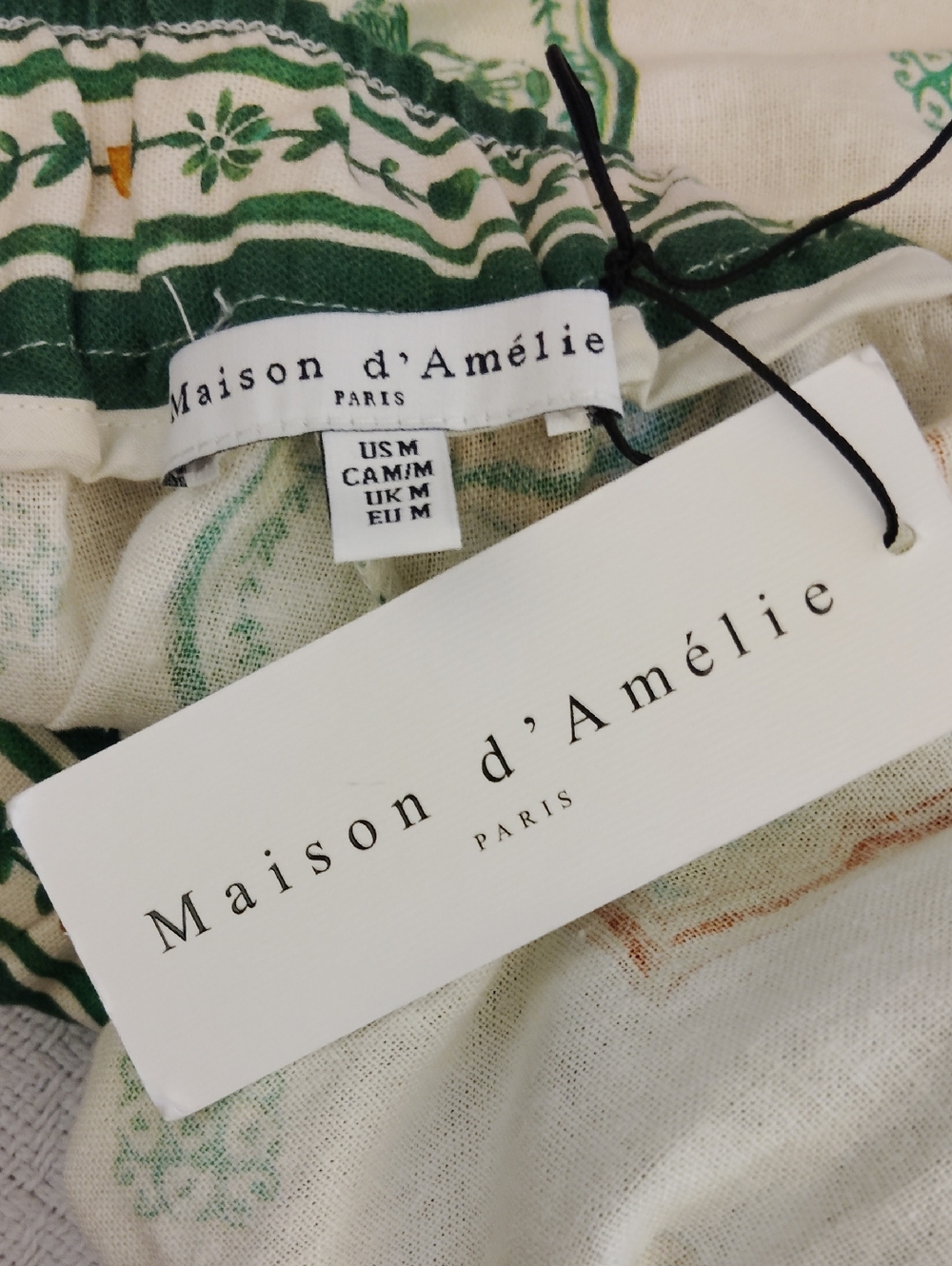 Maison d' Amelie Linen Blend Pull On Trouser Pant - Picture 8 of 9